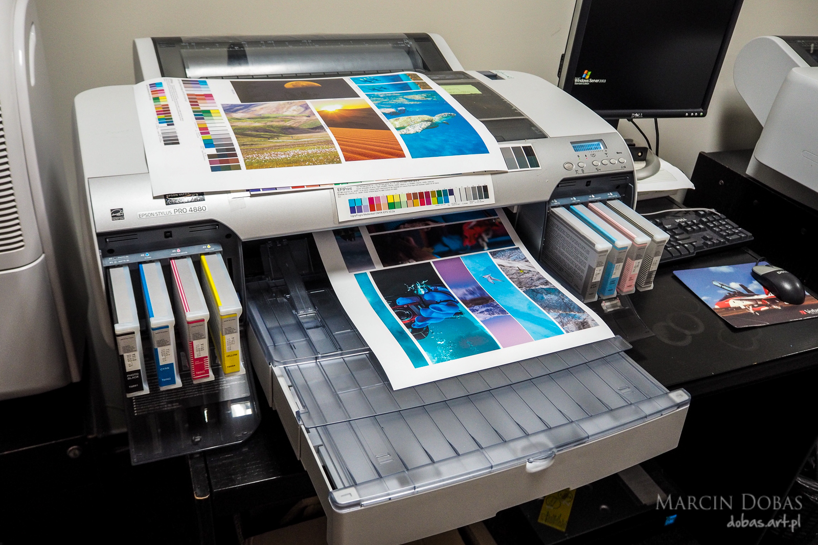wydruk na drukarce proofingowej